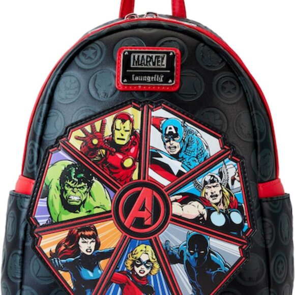 Loungefly Handbags - Marvel Avengers 60th Anniv. Glow in The Dark Loungefly Mini Backpack - NWT